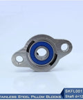 Top Notch Stainless Steel Pillow Block Bearings With 12mm Shaft For Industrial Mounting Where Smooth Rotation Is Key And Precision Rules Plus Install Super Easy So You Save Cash Getting Rock Solid Performance From Start To Finish. stainless steel pillow block bearing, 12mm bore, blue seal, two-bolt mount