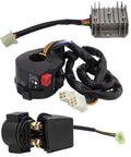 ATV Quad Wiring Harness Kit With Electric Start For GY6 50cc 70cc 110cc 125cc Engines, includes wiring components