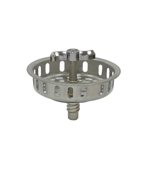 Twist Lock Basket Strainer Replacement for 3.5 Inch Spin and Seal Drains with Threaded Stopper, Premium 304 Stainless Steel Construction, Rust-Proof and Leak-Proof, Easy Open Close, Built to Last Kitchen Sink Upgrade