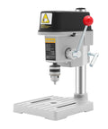 Heavy Duty Benchtop Drill Press Featuring Three Adjustable Speed Settings And Built Like A Truck Cast Iron Frame for precise drilling.