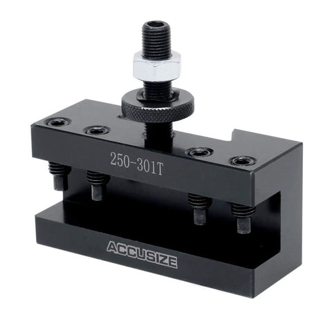 CXA Quick Change Tool Holder For Lathe Turning And Facing 0250-0301T, Steel Usa Style Tool Post Fits 13 To 18 Inch Swing Lathes