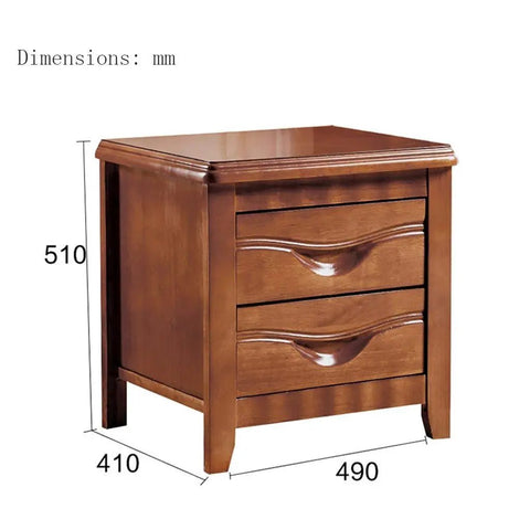 Totally Solid Rustic Brown Nightstand Fits Every Room Layout Stackable Side Table With Front Storage Drawer Durable Wood Finish Lowkey Vintage Charm Goes Hard On Practicality College Dorm Ready, 490x410x510 mm.