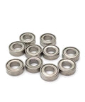 RC Car Upgrade Steel Ball Bearings 4x7x2mm, 10 Pack for WLtoys and Compatible RC Models, Durable Steel Bearings with Precision Fit, Boosts Transmission Efficiency and Power Transfer, Corrosion Resistant, shown in a 10-pack