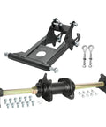 32 Inch Rear Axle Complete Assembly Kit With Swingarm Frame Bracket For GY6 110cc 125cc 150cc And 200cc ATVs Go Karts Buggy DIY Rebuild 4 Hole Carrier Wheel Hub