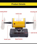 Pro Grade Jewelry Polisher Bench Buffer Grinder Mini Buffing Tool With High Performance Variable Speed, metal case, cast iron base.