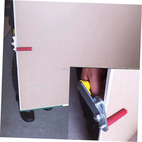 Heavy Duty Ceramic Tile Lifter And Gypsum Board Carrier Featuring Robust Antislip Clamps for handling drywall safely.