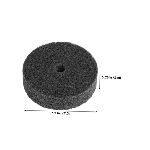 Six Piece Nylon Buffing Polishing Wheels With 10mm Hole For Metal And Furniture Burnishing Heavy Duty Grinding Set That Lasts Longer, 75mm wheel with 10mm hole.