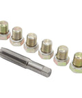Premium M13 X 1.5mm Oil Drain Plug Thread Repair Kit With Steel Taps And Screws For Fixing Leaky Sump Threads On Your Ride Using This Heavy Duty Rethread Tool That Keeps Your Car Running Smooth Without Wasting Cash On New Parts. M13 tap and six drain plug screws