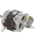 Front view of OEM Washer Drive Motor Replacement WH03X29524 for Front Load Washers, metal housing, plug-and-play design