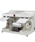ZGOOD 550W Large Space Bench Grinder Buffing Machine With LED Light, 2800 RPM motor detail with dual stands for polishing.