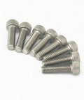 Tough As Nails Hex Socket Head Machine Screws M3x30mm Alloy Steel Fasteners with precision threads arranged in a row.