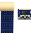Rock Solid Peel And Stick Acoustic Foam Roll in blue, wall padding for noise reduction, designed for office setups.