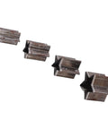 Four-piece star shape leather cutting dies set in alloy steel, showing hollow cutter punch tools for EVA foam, fiberboard, and clay crafts.