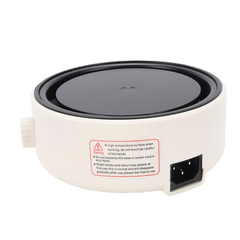 Compact Digital Induction Hot Plate For Boiling Water And Warming Tea with US plug and adjustable heating knob.