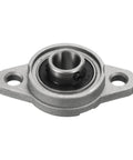 KFL001 Flanged Pillow Block Bearing 12mm Bore Zinc Alloy Self Aligning Flange Mounted Bearing 4 Pack With Screws And Key Wrench, front view