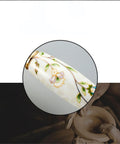 Close-up of antique ceramic cabinet handle with floral detail, part of Antique Ceramic Cabinet Handles And Drawer Knobs For Doors And Furniture Hardware, Solid Zinc Alloy Build With Multi Layer Plating And Oxidation Finish, Heavy Duty Cupboard And Drawer Pulls, Quick And Easy Upgrade To Your Cabinet Look In Minutes.