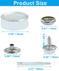 150 Piece Canvas Snap Kit Stainless Steel Marine Grade 3 Eighth Inch Socket Snaps Easy Install With Two Setting Tools