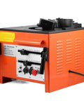Top-Notch Hydraulic Electric Rebar Bender With Foot Pedals For Precise 0 To 180 Degree Steel Bar Bending showing control panel and motor.