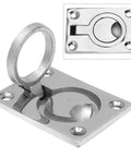 Flush Ring Pull Handles Set Of 2 In Stainless Steel 304 For Boat Hatch Latch And Cabinet Flush Mount Lifting Ring Pull Handle