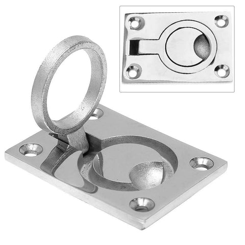 Flush Ring Pull Handles Set Of 2 In Stainless Steel 304 For Boat Hatch Latch And Cabinet Flush Mount Lifting Ring Pull Handle