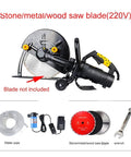 Heavy Duty Cordless Circular Saw For Nailing All Your Weekend Build Projects With Smooth Multi Angle Cuts And Effortless Precision Slicing Through Wood Metal Stone And Tile Guaranteed To Get The Job Done Right with a stone/metal/wood saw blade attachment.