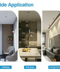 5w Vintage Brass Downlight Round Recessed Lighting Housing Trim Kits Led Recessed Lighting Led Round Ceiling Light Kit in hallway, kitchen, living room settings.