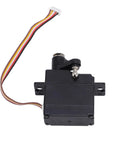 Hardcore 5 Wire Rc Servo Built Totally Legit For 1/18 Scale Remote Controlled Cars Drops Right In For Snappy Steering And Seriously Unreal Torque Output On The Tarmac, featuring black casing and multi-color wiring.