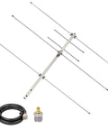 Go To Dual Band Yagi Antenna For Ham Radio VHF UHF 136 174 MHz And 400 470 MHz High Gain 7 And 10.5 dBi with cable