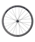 Dope 700C Carbon Clincher Wheelset With 38mm Aero Rim Tubeless Ready, rear wheel view with Toray T700 carbon fiber and hub