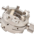 Pro Grade Stainless Steel Watch Movement Base Holder For Repairs And Adjustments Heavy Duty Fixation Tool shown in detail