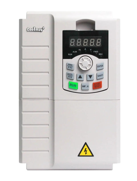 0.75kW 3 Phase 380V VFD Inverter Drive For Industrial Motors Variable Frequency Control Smooth Speed Adjustment Energy Saving Beefy Easy Setup Replacement For Heavy Duty Equipment, front panel