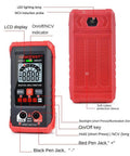 Front and back view of the Your Go To Digital Multimeter With LED Backlight Non Contact Voltage Detection Auto Range Shifting device