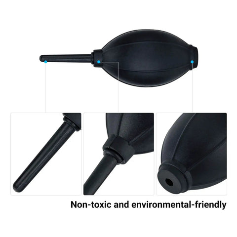 Soft Tip Silicone Air Blower For Cameras And Gadgets Super Handy Dust Cleaner close-up showing nozzle and bulb