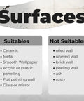 Surface suitability for Cute Kids Room Removable Wall Decal Sticker Art 7x9 Inch Vinyl Peel And Stick