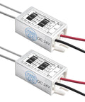 24V LED Power Supply Outdoor IP67 Waterproof 15W DC Converter 120V AC To 24V DC Constant Voltage Driver For LED Strip Lights And CCTV Cameras 2 Pack