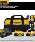 Heavy Duty 20V Compact Impact Wrench Kit Equipped With Brushless Motor And Dual Trigger Control Hella Solid For Mechanics, includes battery and charger.