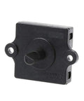 B3200 Rotary Switch With Four Position And Three Speed Control For Heaters And Blower Fans, black vintage industrial knob, front view