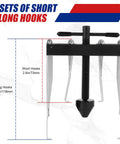 Two sets of short and long hooks measuring 2.8in and 4.6in from the Crankshaft And Cam Seal Installer And Removal Tool Kit.