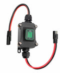 DC 12V Inline Toggle Switch Waterproof IP67 Rated 25A With 12AWG Wires Two Way Input Output Perfect For Automotive Marine RV DIY Projects Plug And Play Weatherproof On Off Power Control, with SAE plug cables
