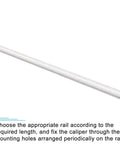 Din Rail Slotted Aluminum Mounting Guide Set, 20 Inch Long, 1.38 Inch Wide, 0.29 Inch High, Silver Tone Pack of 5 for Electrical Panels