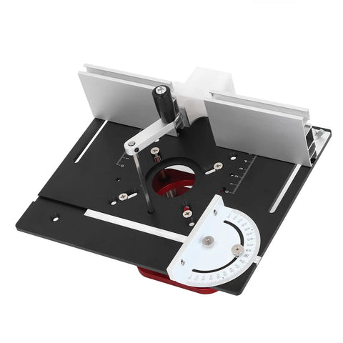 Router Lift System With 4 Jaw Clamping, 51mm Stroke Base Plate For 64/66mm Motors, tabletop aluminum insert mount