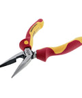 Insulated Industrial Long Nose Pliers 6.3 Inch, Pro Grade Precision Grip, Tested To 10000 Volts AC, Rated To 1000 Volts AC