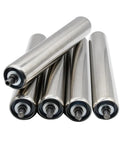 Heavy Duty Replacement Conveyor Rollers Set For Packaging Line Sorting Systems 5 Pack Dual Diameters 38mm And 50mm With 12mm Shaft High Load Capacity Up To 220lbs Per Roller Easy Installation And Flexible Spacing, stainless steel rollers