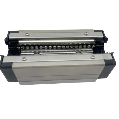 Heavy Duty Linear Guide Rail HSR25LR for CNC Machines and 3D Printers showing block bearings and rails, 4 way equal load