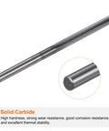 Solid carbide black uncoated Carbide Chucking Reamer 0.1245 Inch Diameter 3.162mm Straight Flute Straight Shank