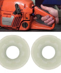 Two Pack Oil Pump Worm Gear 0.325 Inch By 7 Pitch Replacement Parts For Husqvarna 350 And 350e Chainsaws, lightweight gears shown