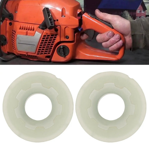 Two Pack Oil Pump Worm Gear 0.325 Inch By 7 Pitch Replacement Parts For Husqvarna 350 And 350e Chainsaws, lightweight gears shown
