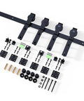 72 Inch Bi Fold Sliding Barn Door Hardware Kit For Four Doors Fit 68 Inch Opening Squeak Free Smooth And Quiet Operation Easy To Install