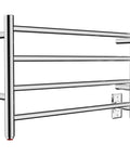 4 Bar Towel Warmer Wall Mount Drying Rack With Mirror Polish Stainless Steel 304 Plug In Bath Heater Ultra Fast 60W Rust Resistant Energy Efficient Chic Minimal Design For Cozy Towels
