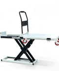 Heavy Duty Electric Scissor Lift Table With Hydraulic Cart For Flatbed Truck Moving, 47 inch, steel build, wheeled cart.